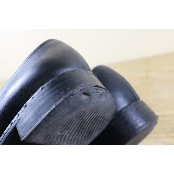 Stuart Weitzman Shoes Womens 8M Black Leather Oxfords Studs Trim Derby Spain - Picture 9 of 10